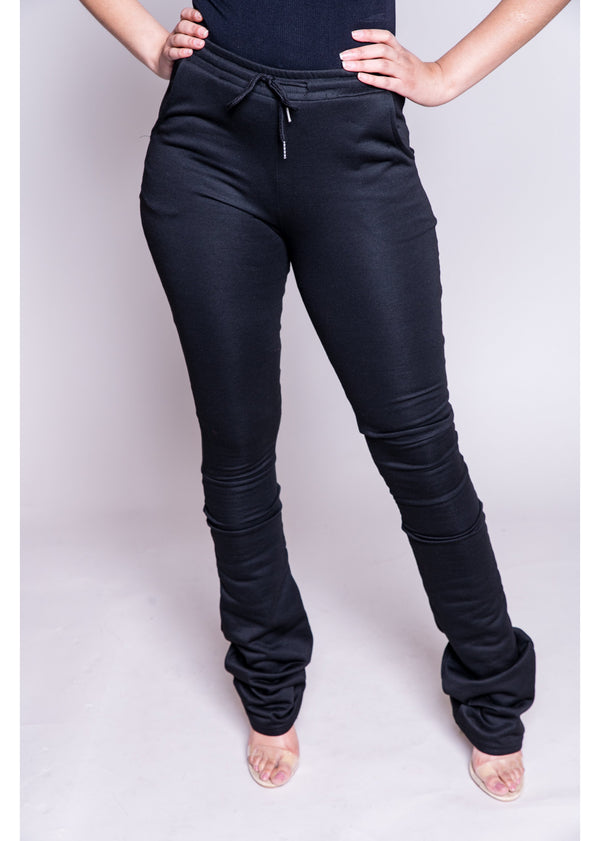 Stacked Joggers | Black