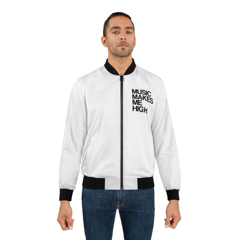 MMMH Unisex Bomber Jacket: White | Black