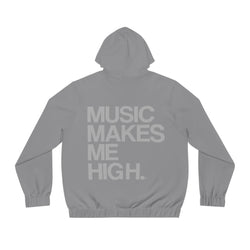 MMMH Unisex Zip Hoodie: Grey | Light Grey