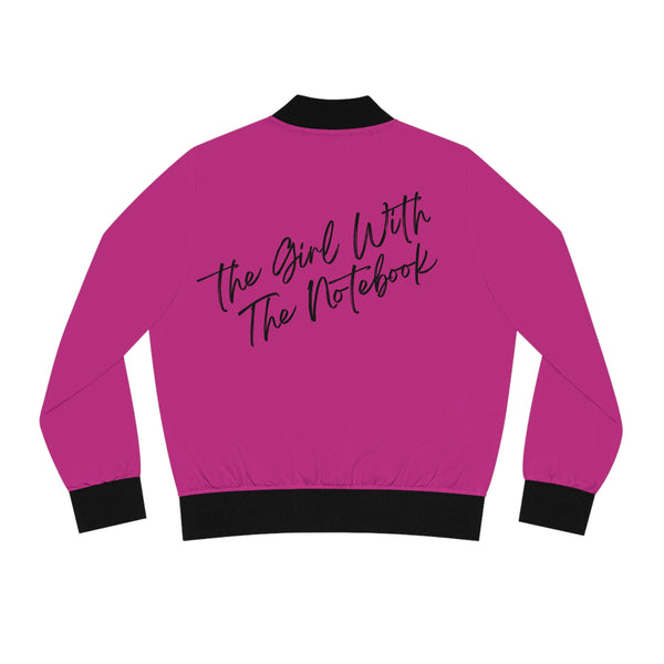 TGWTN Women's Bomber Jacket: Black | Pink