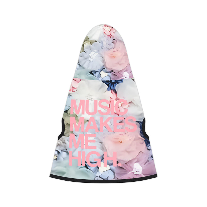 MMMH Pet Hoodie: Flowers | Light Pink