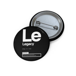 NOVL Round Pin: Legacy Black | White