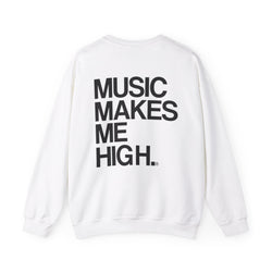 MMMH Unisex Sweatshirt: White | Black Lettering