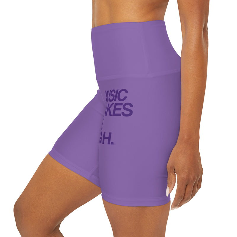 MMMH Yoga Shorts: Light Purple | Purple