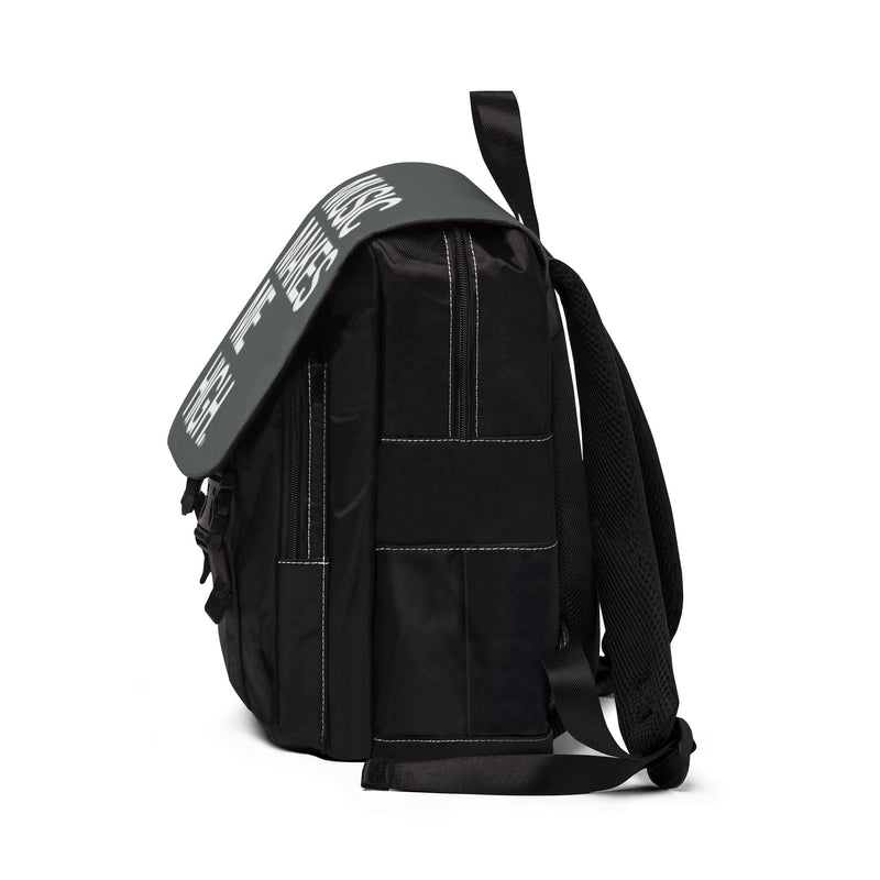 MMMH Backpack: Dark Grey | White Lettering