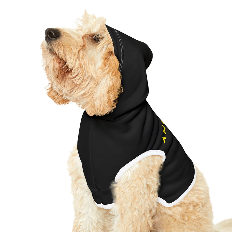 IJTT Pet Hoodie: AT Slash Yellow/White | Black