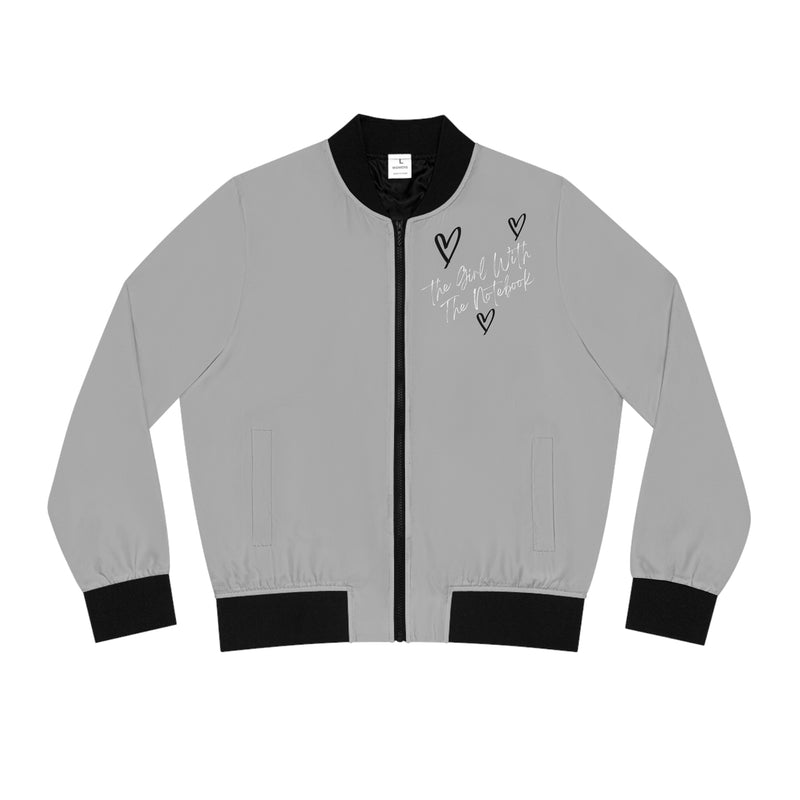 TGWTN Women's Bomber Jacket: Black/White | Grey