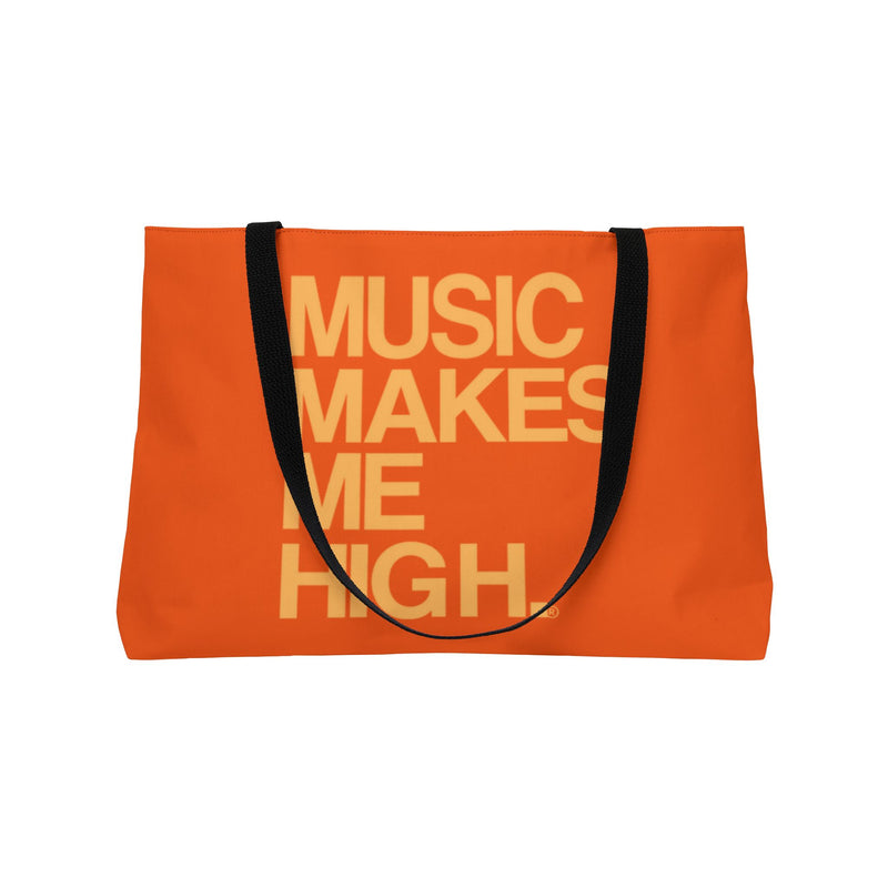 MMMH Weekender Bag (Black Handle): Orange | Light Orange