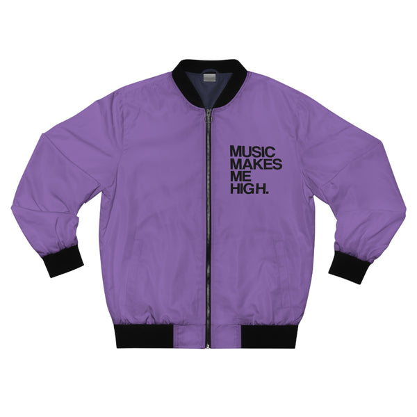 MMMH Unisex Bomber Jacket: Light Purple | Black