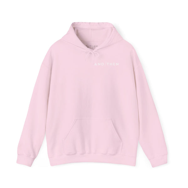 IJTT Unisex Hoodie: AT Slash White | Light Pink