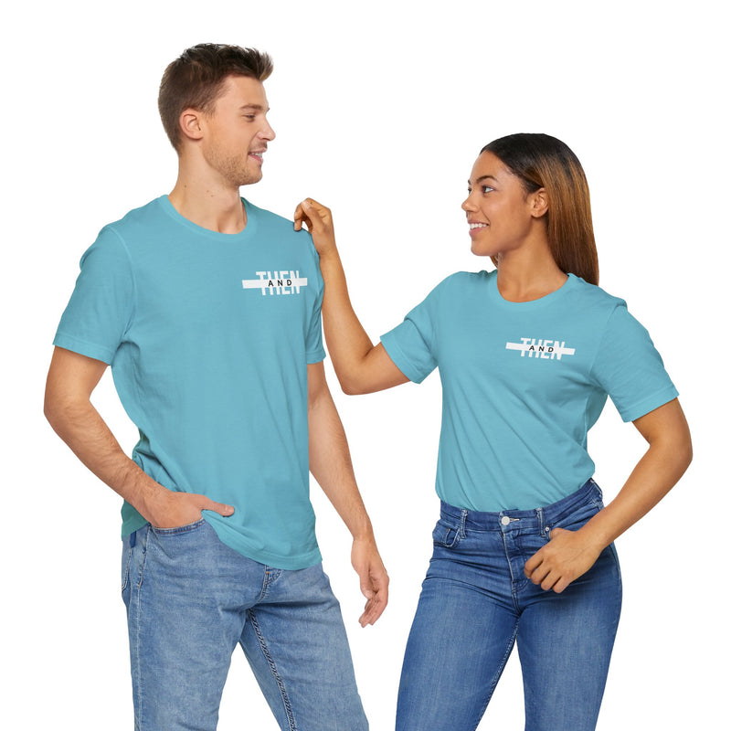 IJTT Unisex T-Shirt: AT Strike White | Turquoise