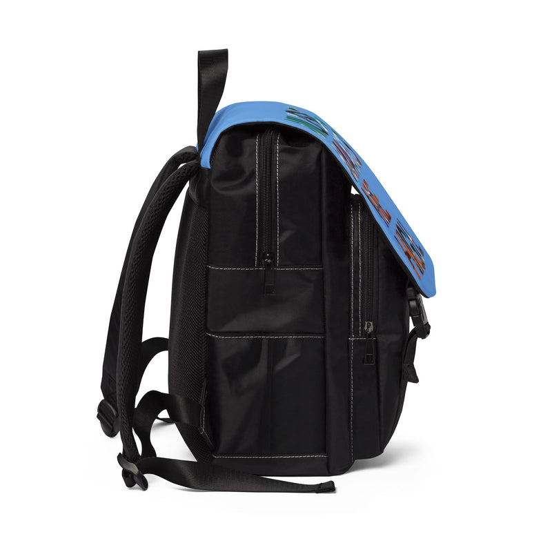 MMMH Backpack: Light Blue | Graffiti