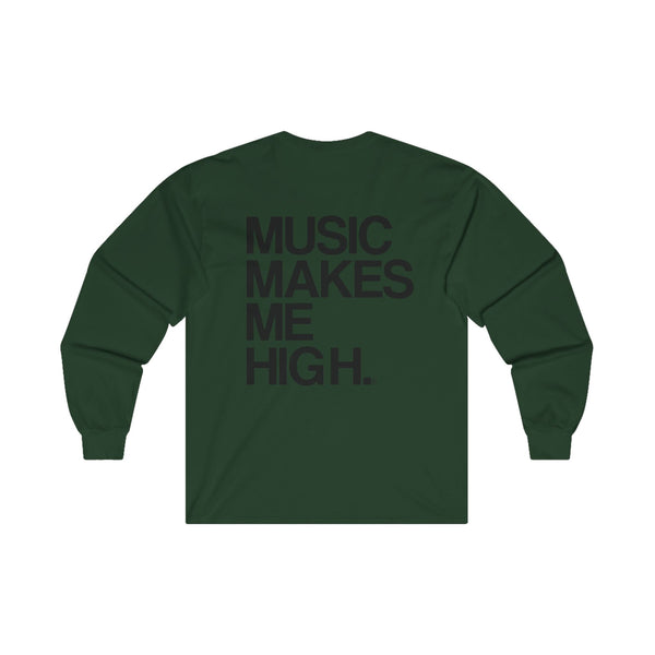 MMMH Unisex Long Sleeve Tee: Forest Green | Black