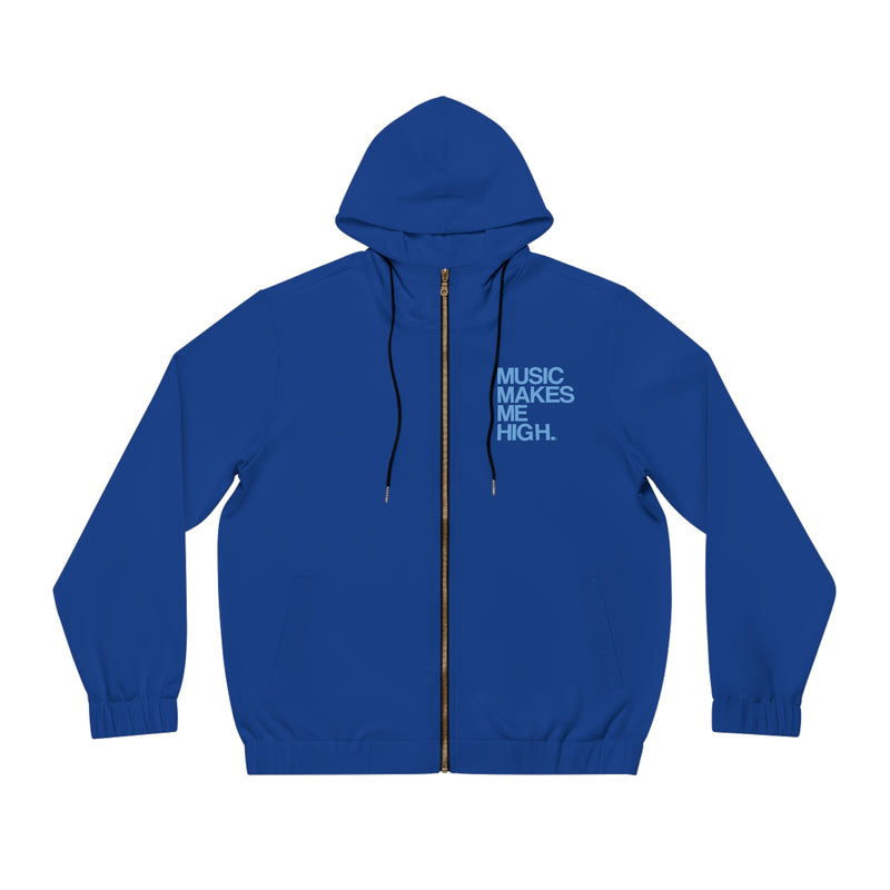 MMMH Unisex Zip Hoodie: Dark Blue | Light Blue