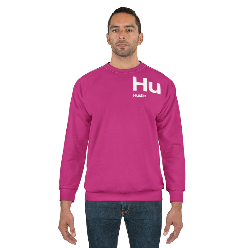 NOVL Unisex Sweatshirt: Hustle White | Pink