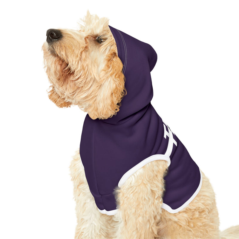 IJTT Pet Hoodie: AT Strike White | Purple