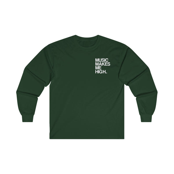 MMMH Unisex Long Sleeve Tee: Forest Green | White