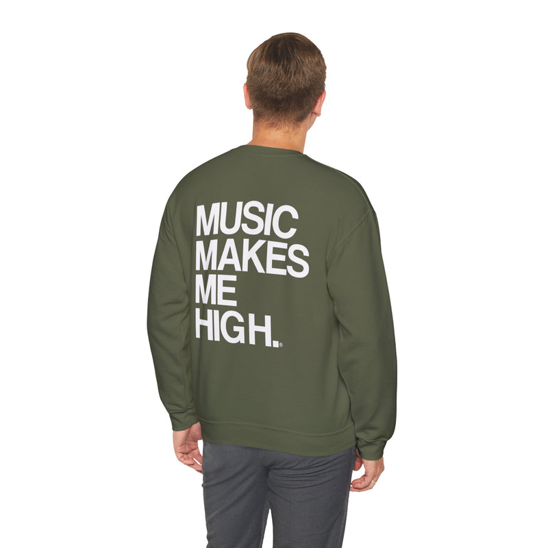 MMMH Unisex Sweatshirt: Military Green | White