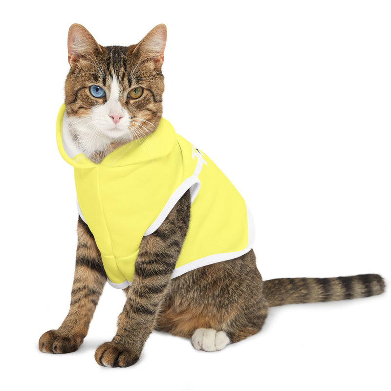 IJTT Pet Hoodie: AT Strike White | Yellow