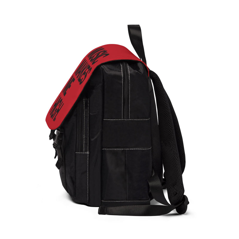 MMMH Backpack: Dark Red | Black Lettering