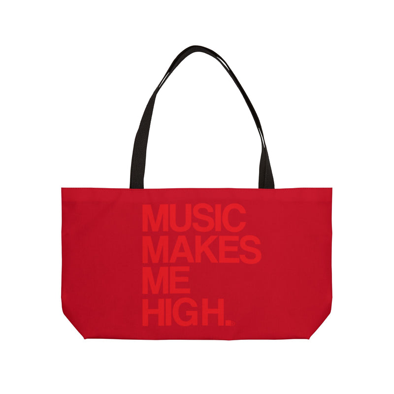 MMMH Weekender Bag (Black Handle): Dark Red | Red