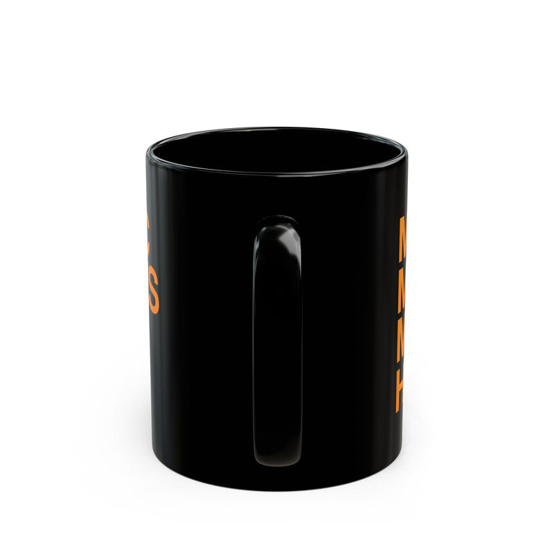 MMMH Black Mug: Safety Orange