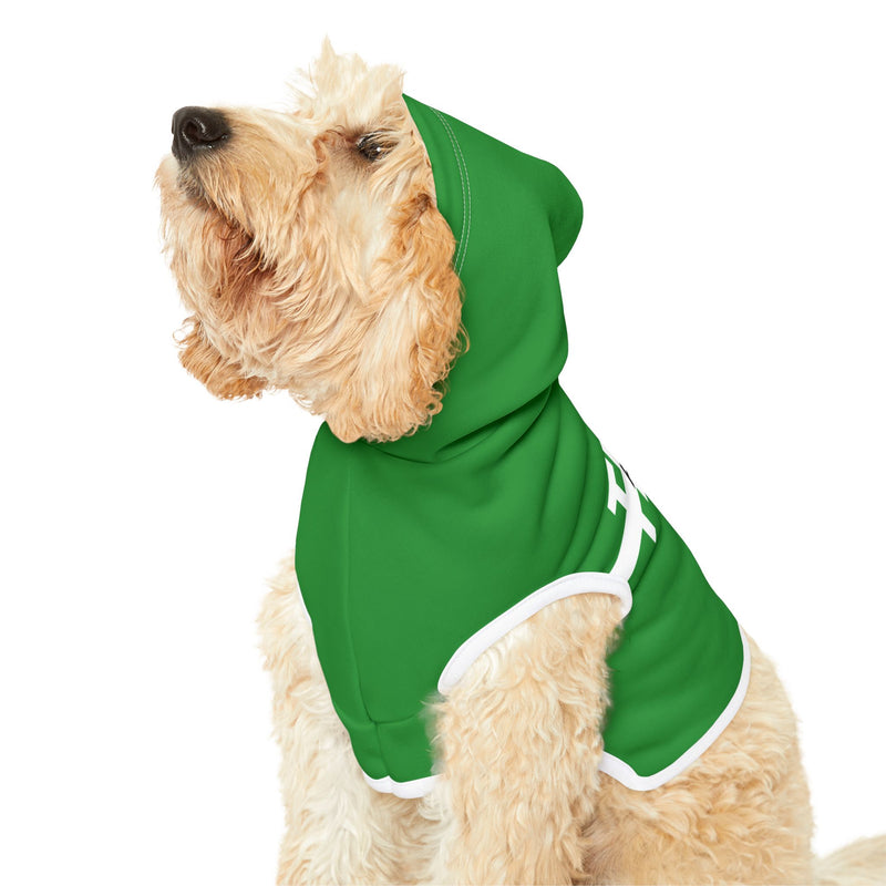 IJTT Pet Hoodie: AT Strike White | Irish Green