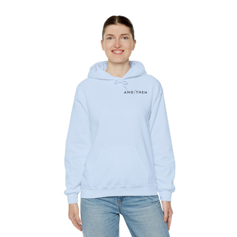 IJTT Unisex Hoodie: AT Slash Black | Light Blue