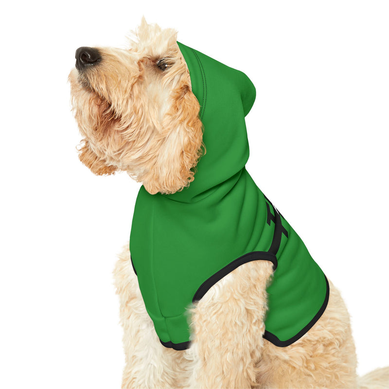 IJTT Pet Hoodie: AT Strike Black | Irish Green