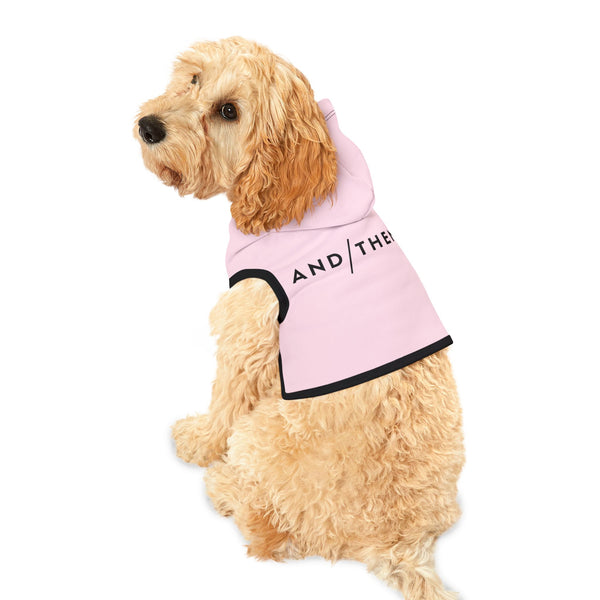 IJTT Pet Hoodie: AT Slash Black | Light Pink