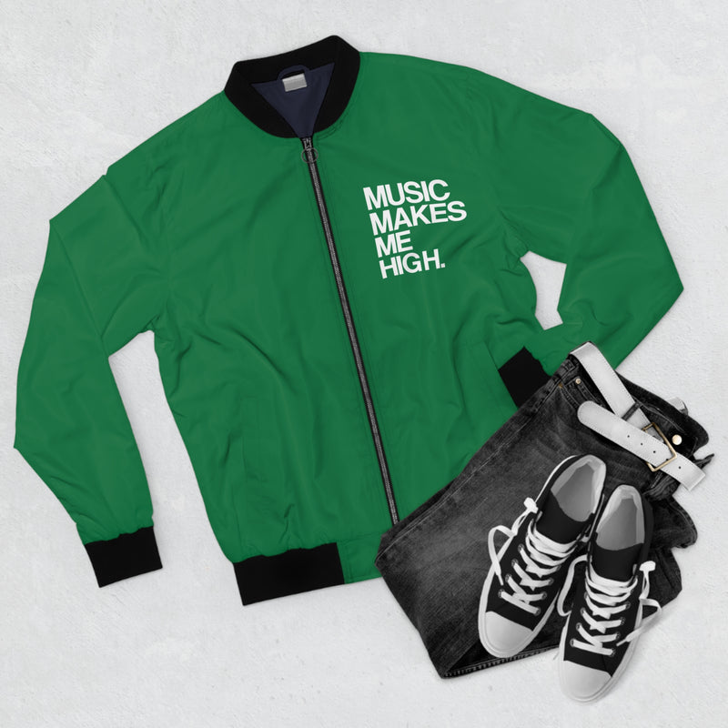 MMMH Bomber Jacket: Dark Green | White Lettering