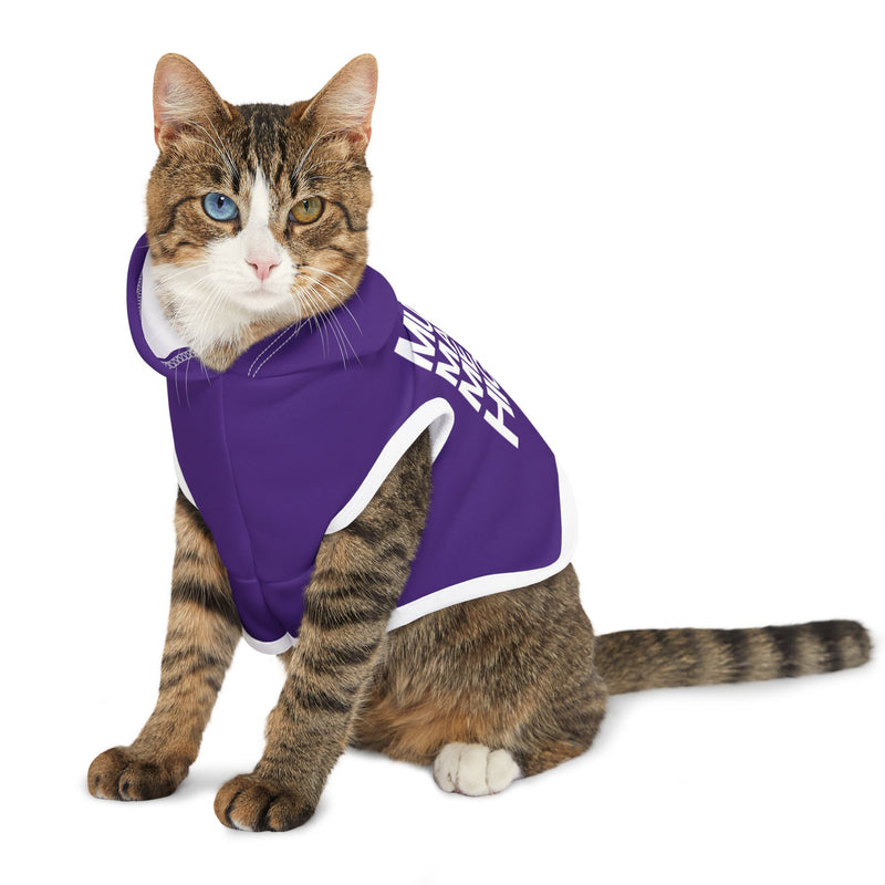 MMMH Pet Hoodie: Purple | White