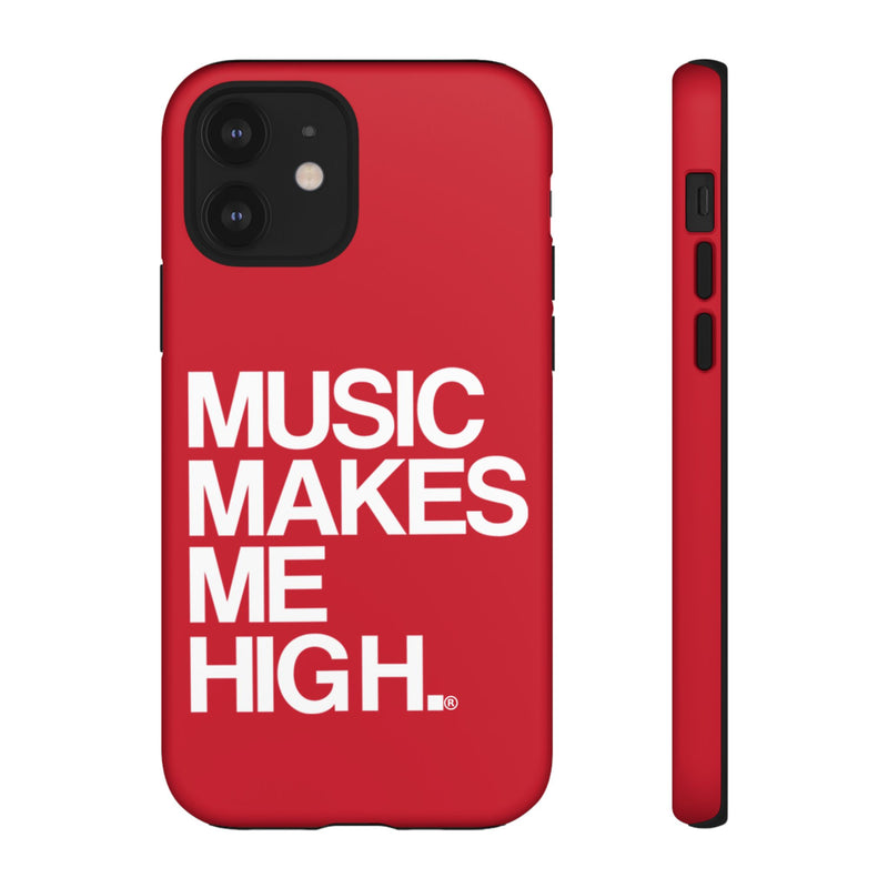 MMMH Classic Phone Case: Dark Red | White