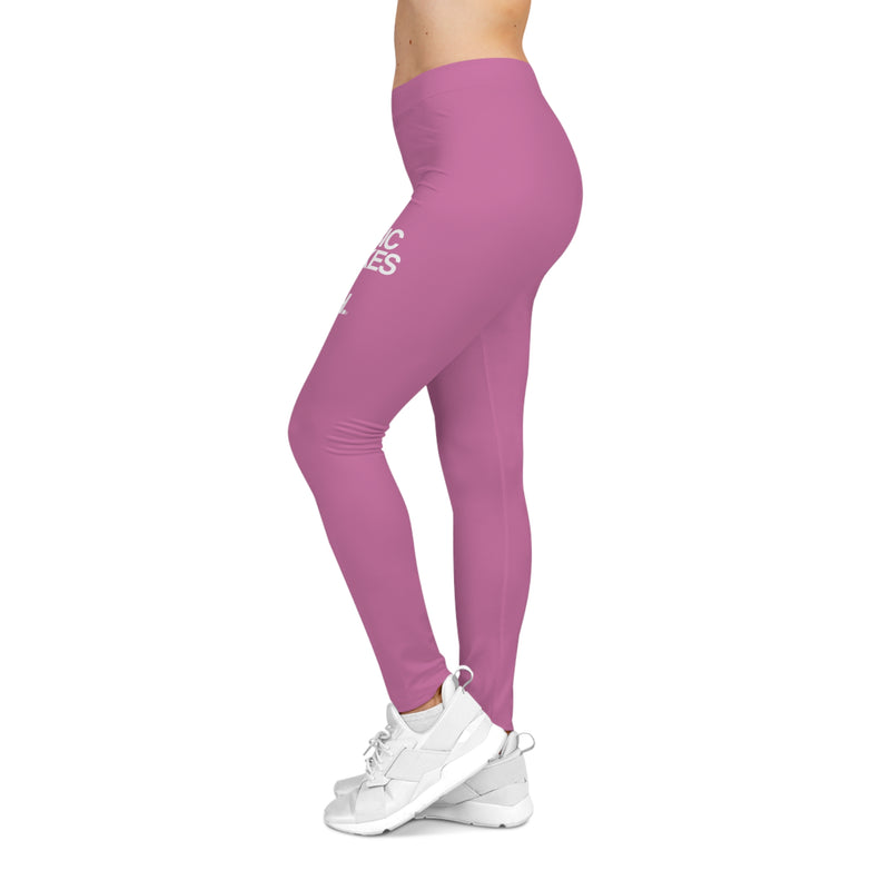 MMMH Leggings: Light Pink | White