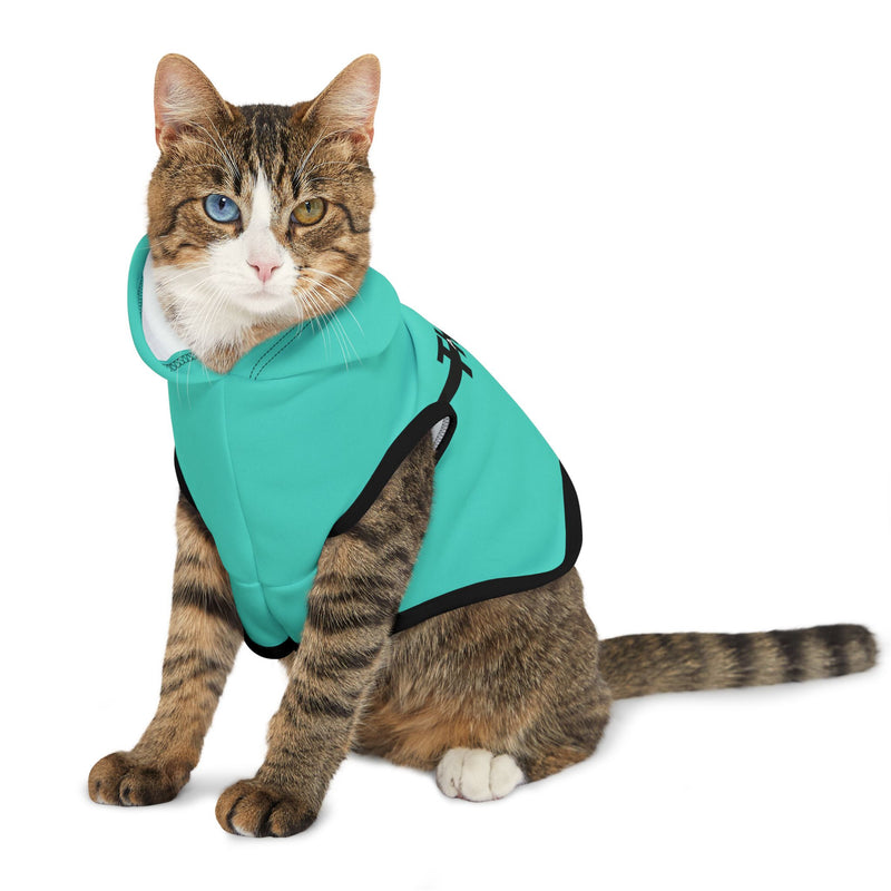 IJTT Pet Hoodie: AT Strike Black | Teal