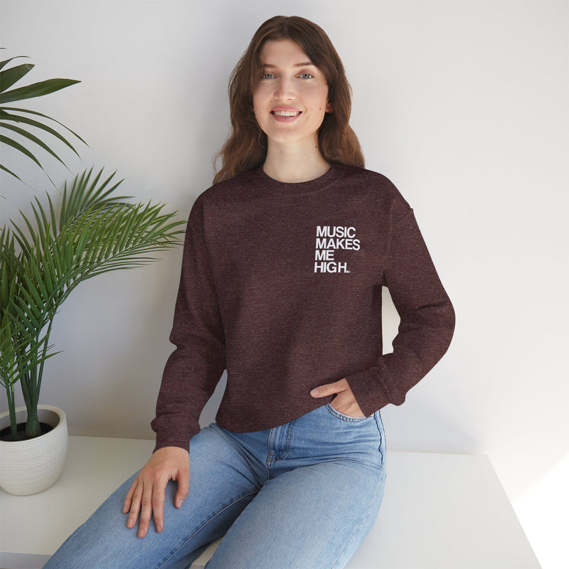 MMMH Unisex Sweatshirt: Heather Sport Dark Maroon | White