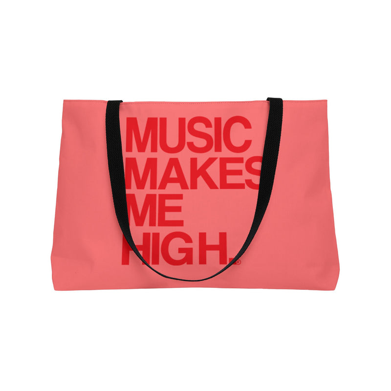 MMMH Weekender Bag (Black Handle): Light Red | Red