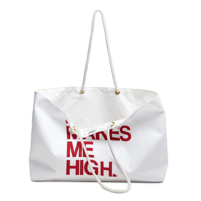 MMMH Weekender Bag (Rope Handle): White | Red