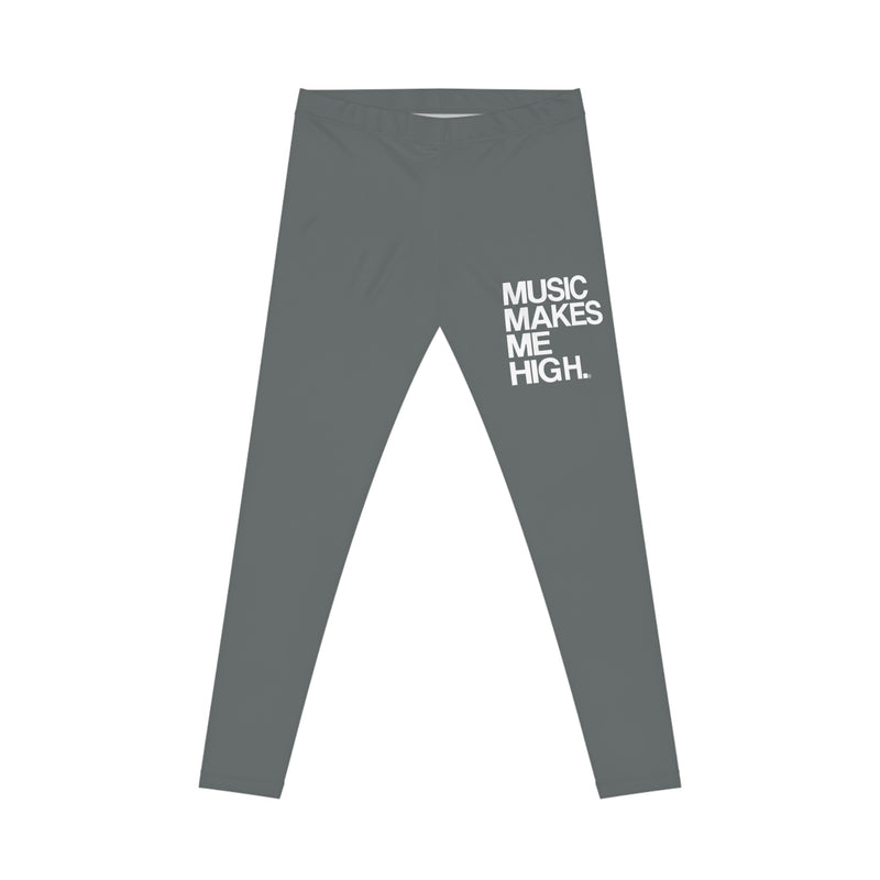 MMMH Leggings: Dark Gray | White