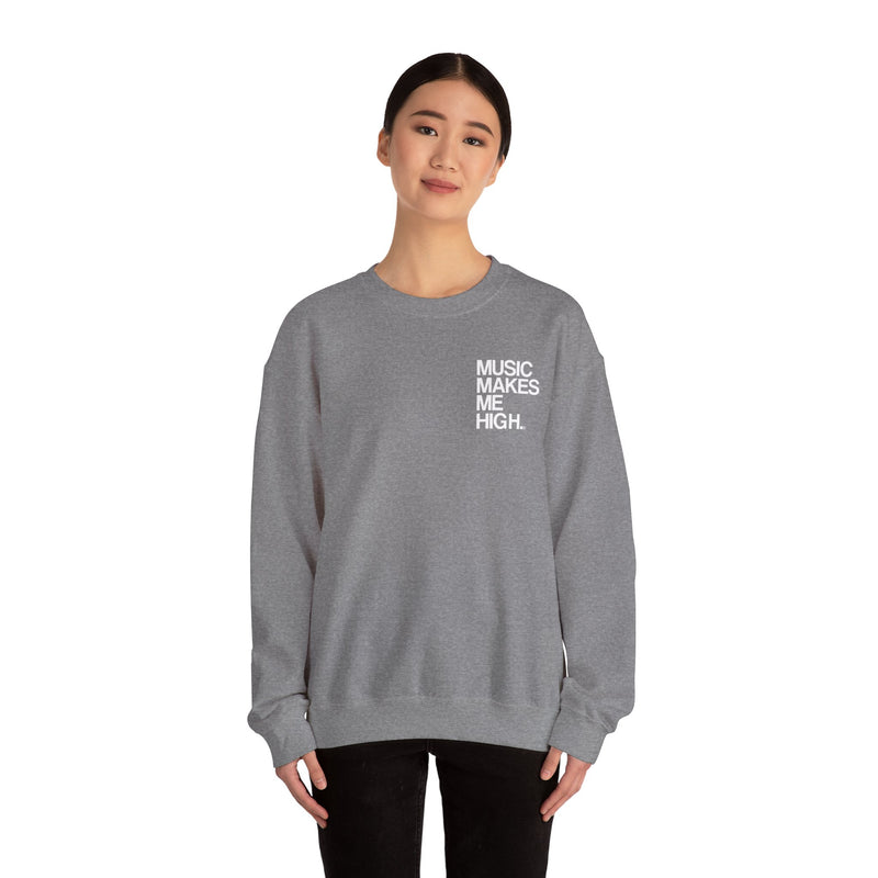 MMMH Unisex Sweatshirt: Graphite Heather | White