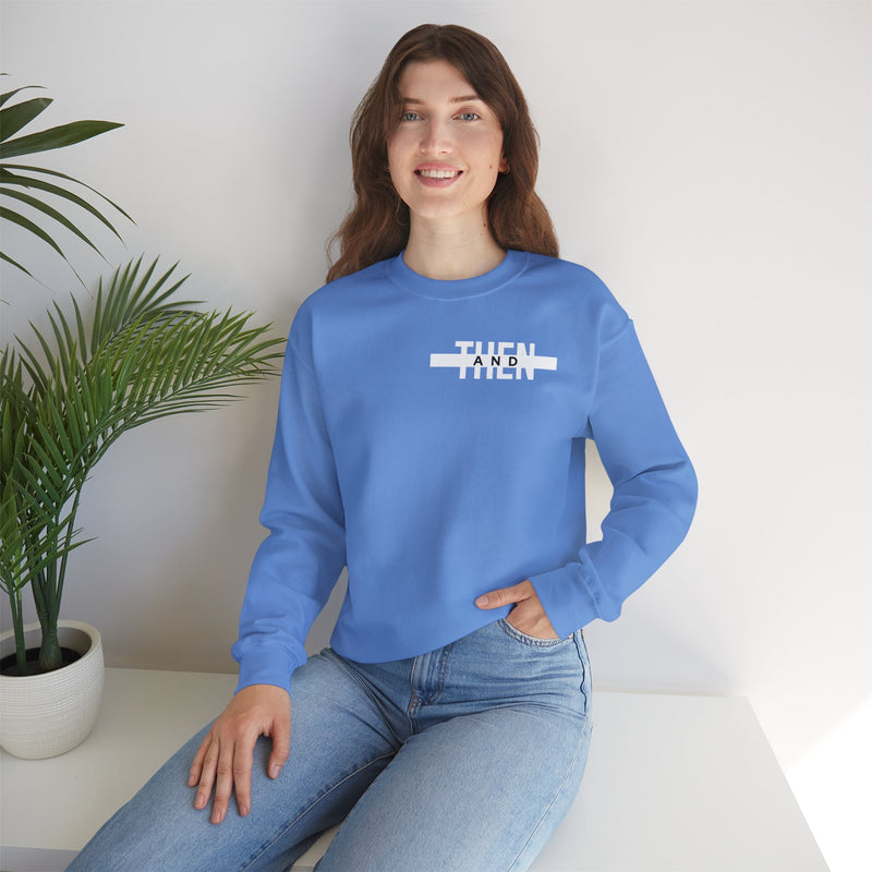 IJTT Unisex Sweatshirt: AT Strike White | Carolina Blue