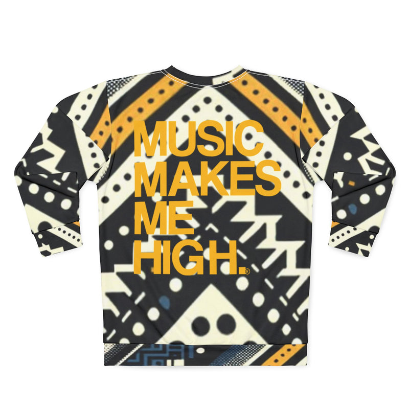 MMMH Unisex Sweatshirt: Black Abstract | Yellow