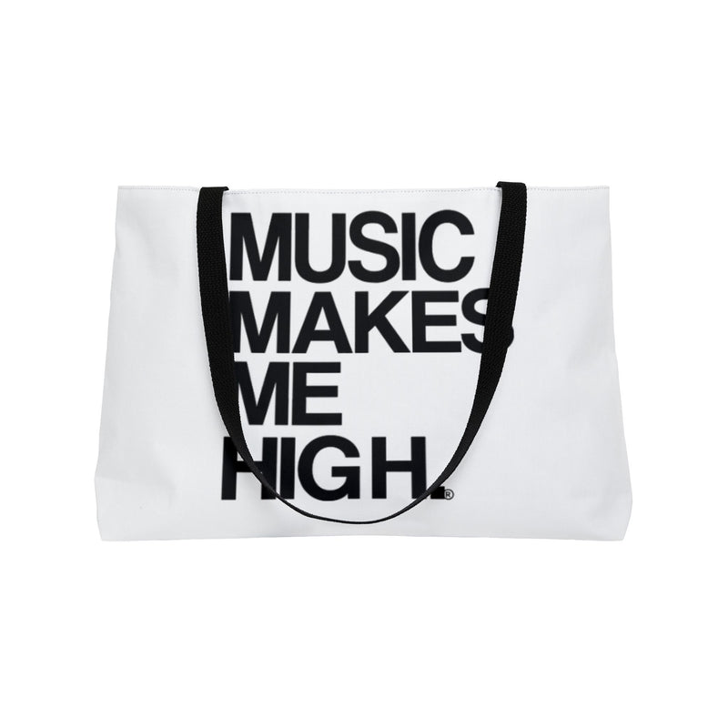 MMMH Weekender Bag (Black Handle): White | Black