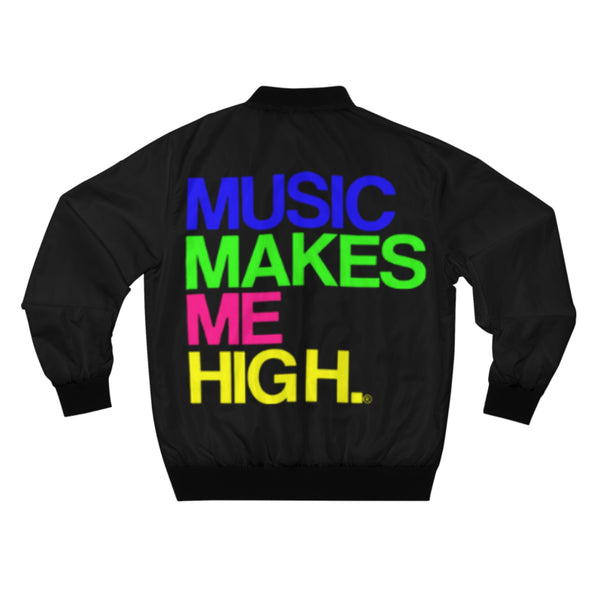 MMMH Unisex Bomber Jacket: Black | Neon