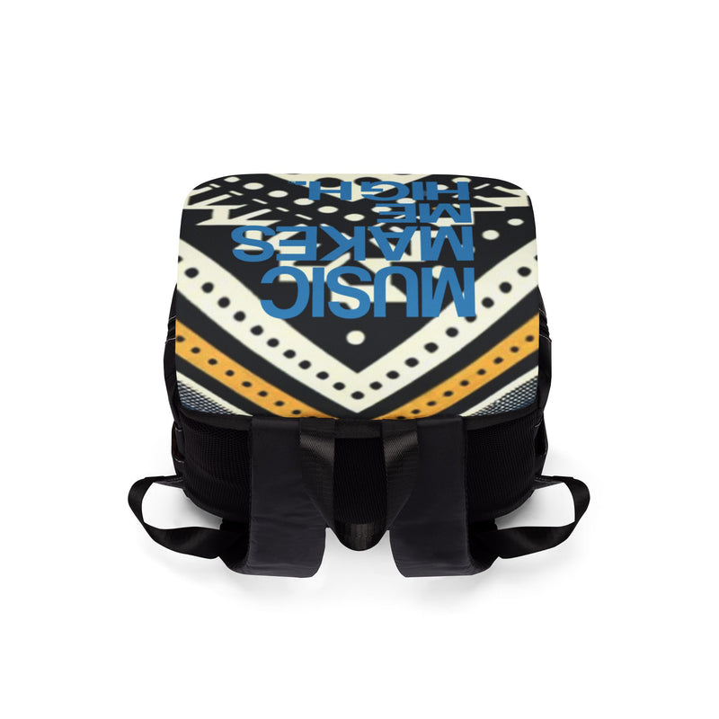 MMMH Backpack: Black Abstract | Blue