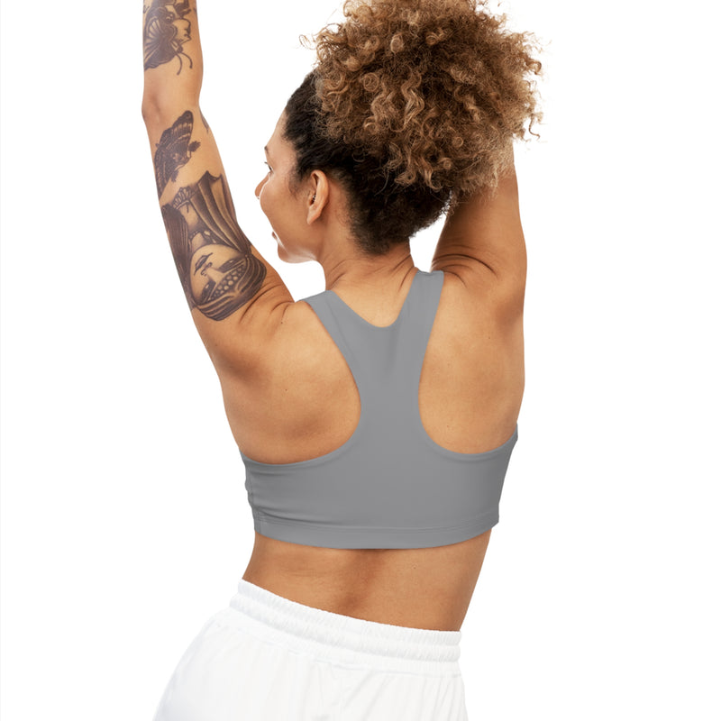 NOVL Sports Bra: Legacy Grey | White