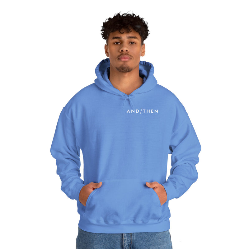 IJTT Unisex Hoodie: AT Slash White | Carolina Blue