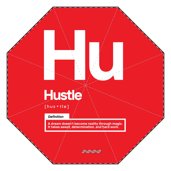 NOVL Umbrella: Hustle White | Red