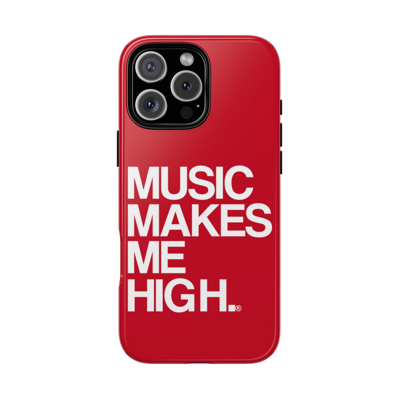 MMMH Classic Phone Case: Dark Red | White