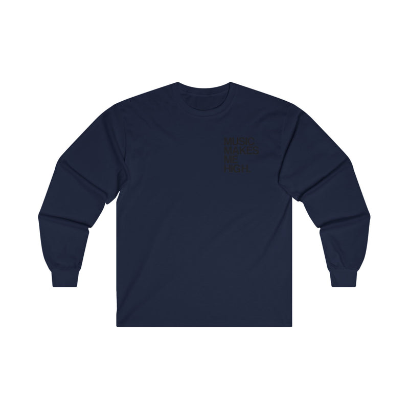 MMMH Unisex Long Sleeve Tee: Navy | Black Lettering